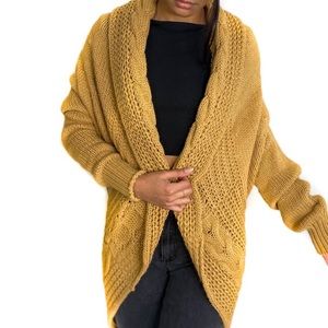 Camel knit cardigan
